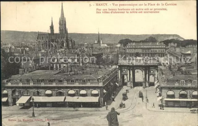 11684342 Nancy Lothringen Vue panoramique sur la Place de la Carriere Cathedrale