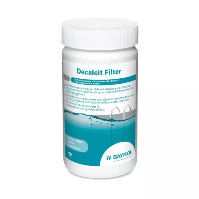 Bayrol Decalcit Filter Hocheffektives Granulat zur Schnellentkalkung  1kg