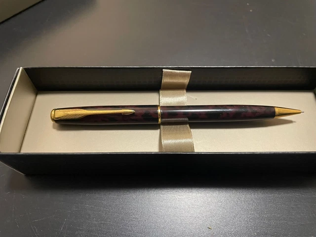 Stylo Porte-Mines Parker Sonnet Acier Brossé - Modèle Rare, Neuf, Recharge Incluse