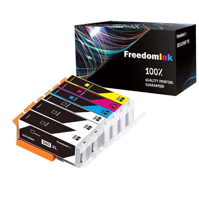 6x XXL Patronen für Canon Pixma TS6350 TR8550 TR7550 TS9550 TS705 PGI580 CLI581
