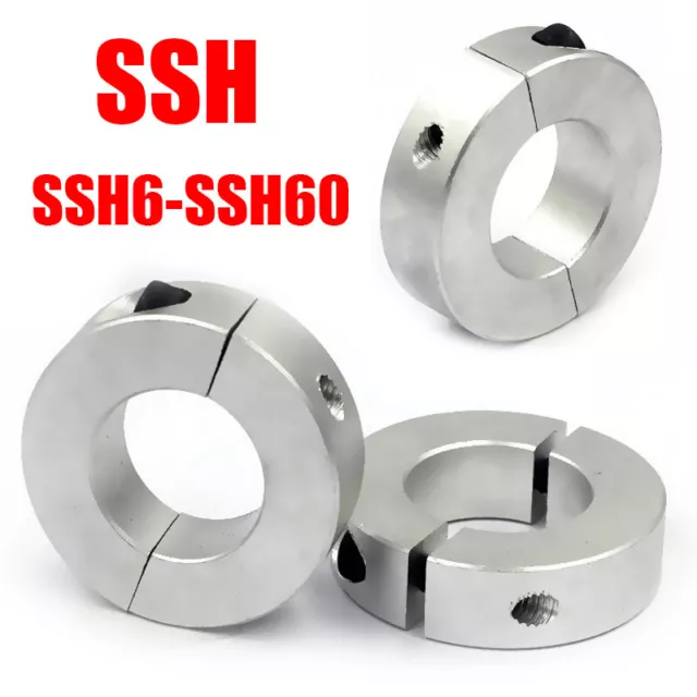 Collare morsetto SSH doppio spaccato con grub anello limite di fissaggio vite 6-60 mm lega di alluminio