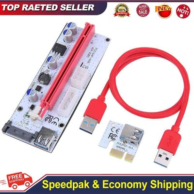 60cm 008S PCI-E Riser 1X 16X USB3.0 Scheda adattatore Wire del cavo per BTC Miner 