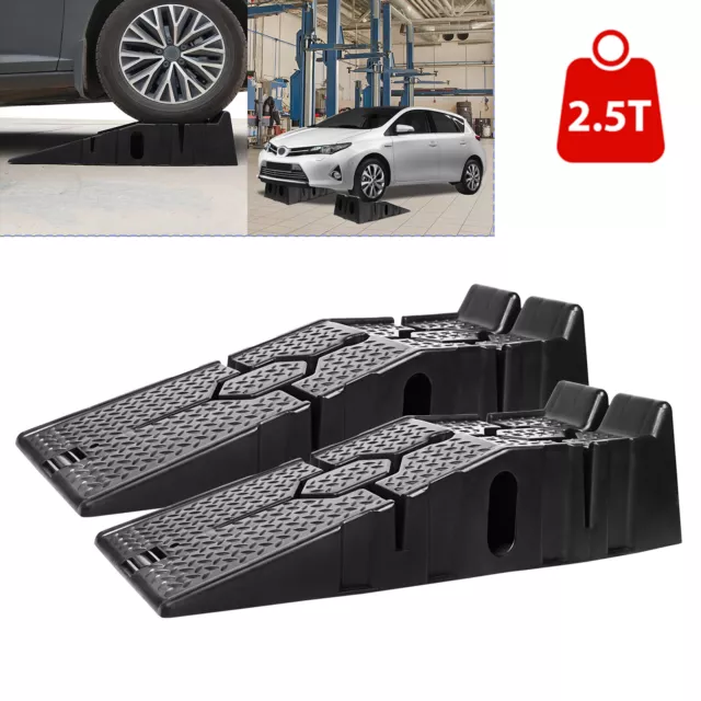 2 x rampa di accesso in plastica veicolo 2,5 T rampa sollevatore carrello piattaforma elevatrice larghezza 330 mm NUOVO