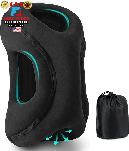 New Inflatable Travel Pillow Airplane Sleeping Travel Pillow Support Head Neck