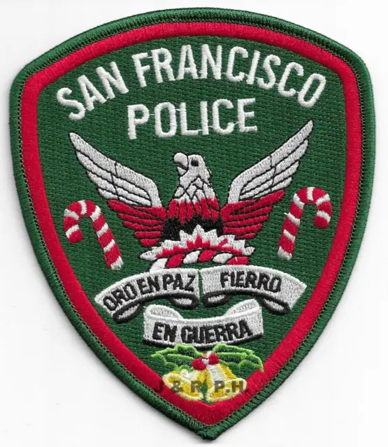 *NEW* San Francisco - Christmas, CA (4.25" x 5") shoulder police patch (fire)
