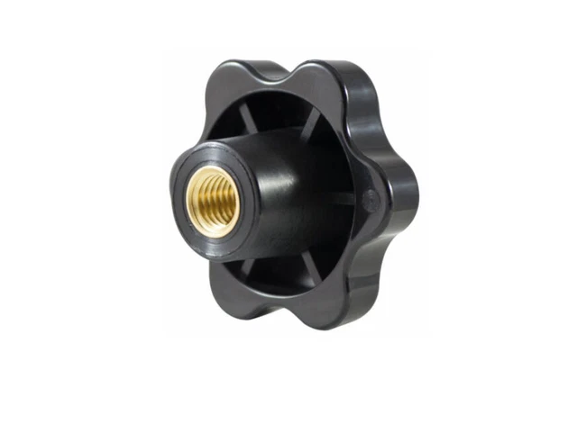 5 Pomelli Manopola Zigrinati M4x30mm – Volantino Serraggio Uxcell (Testa 14mm)