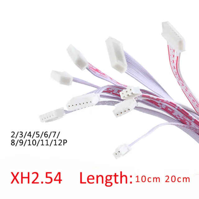 XH2.54 2/3/5/6/7/8/9/10/11/12P Single/Double Head Terminal Connector Wire Cable