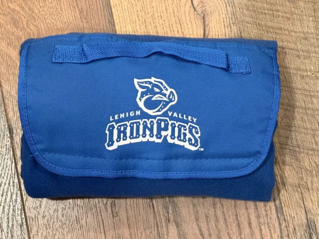 Lehigh Valley IronPigs (Phillies) Blue Blanket w/Handle / New