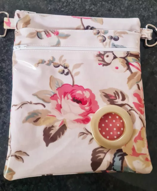 Borsa da passeggio per cane fatta a mano Cath Kidston in tessuto ad olio