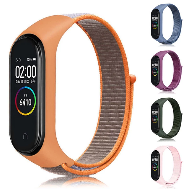 Per mi Band 3/4/5/6 Silicone Nylon Ricambio Cinturino Bracciale Cinturino