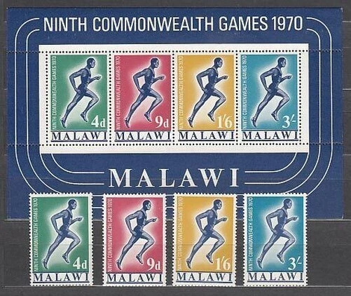 Malawi - Post Yvert 128/31 + Hb 18 MNH Sport