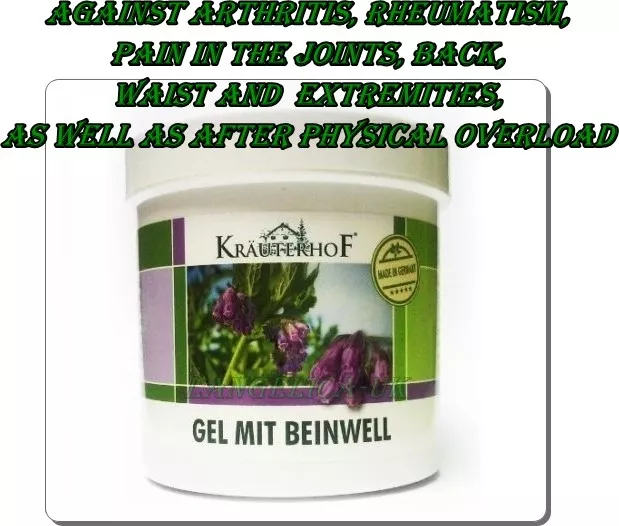 Krauterhof MASSAGE GEL - BEINWEL COMFREY Root Extract  250 ml