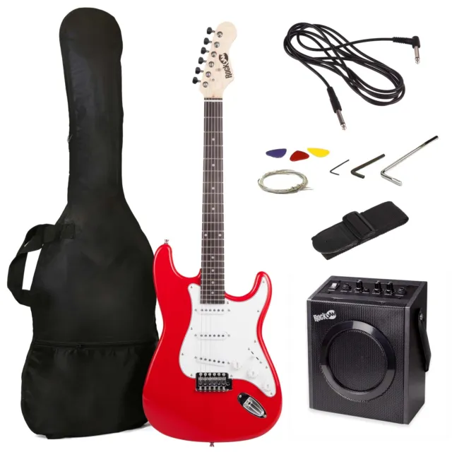 RockJam Full Size Electric Guitar Kit with 10-Watt Gitarre Amp UNVOLLSTÄNDIG