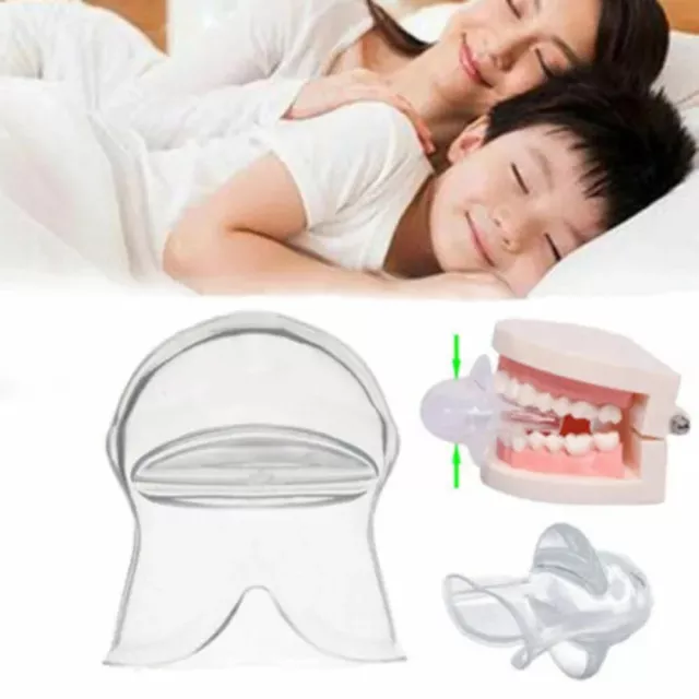 Anti Snoring Sleep Aid Device Silicone Tongue Mouthpiece Snore device with Case