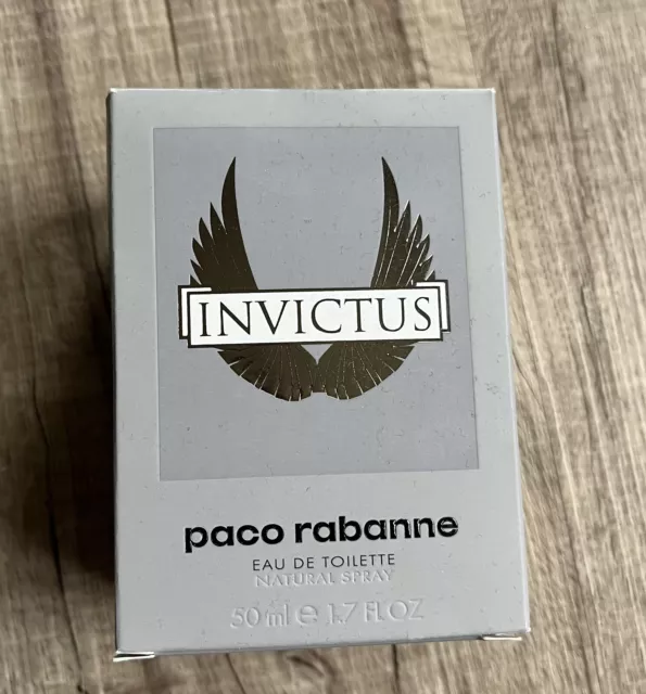 Paco Rabanne INVICTUS 50 ml Eau de Toilette EdT Natural Spray for Man