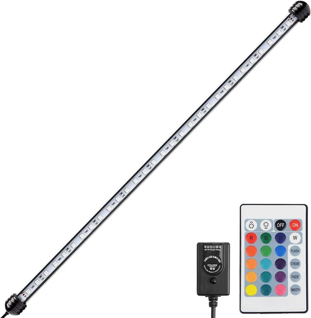 NICREW Submersible Aquarium Light, Underwater RGB Multicolor LED Lights for Fish
