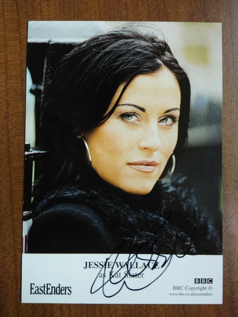 JESSIE WALLACE *Kat Slater* EASTENDERS HAND SIGNED AUTOGRAPH FAN CAST PHOTO CARD