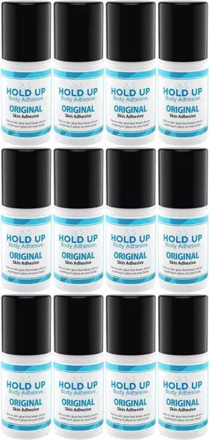 HOLD UP BODY ADHESIVE Panty hose glue socks Butt Glue Roll On It Stays - 10  Pack