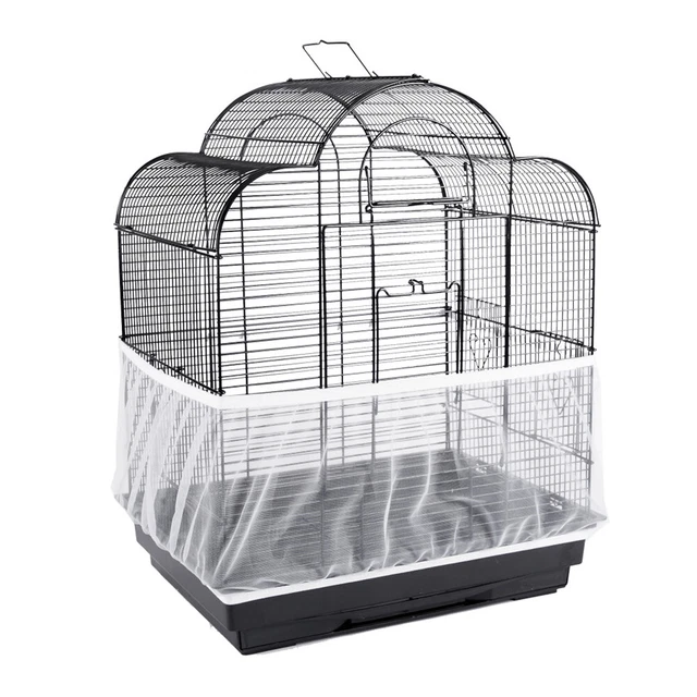 Cubiertas de jaula para pájaros guardabosques guardajaula para pájaros red de malla de nailon para periquito loro