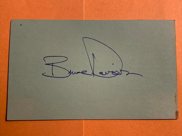 Bruce Davison Autographed Index Card No COA “The Cruscible, X-Men, Castle…”