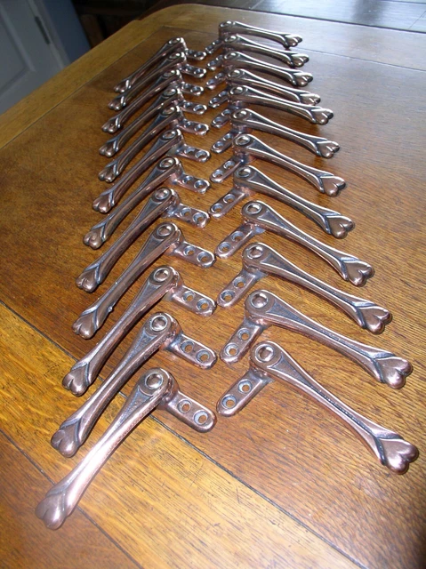24 Art Deco Heart Coppered Metal Stair Clips by Alexander