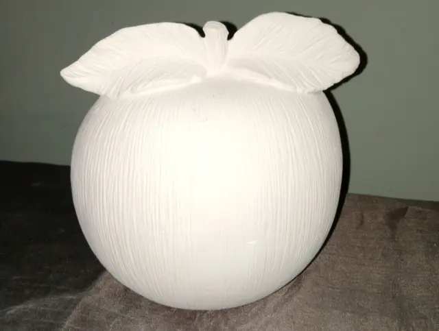 Soporte para servilletas de manzana - Bisque de cerámica - Listo 2 pintura - iandola Apple B33