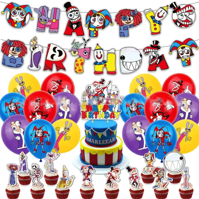 The Amazing Digital Circus Balloons Kids Birthday Party Banner Decor Supplies AU