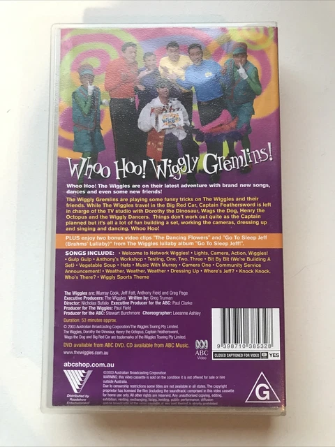 The Wiggles Whoo Hoo Wiggly Gremlins Vhs THE WIGGLES WHOO Hoo! Wiggly Gremlins VHS Tape 2003 ABC Video £13.03