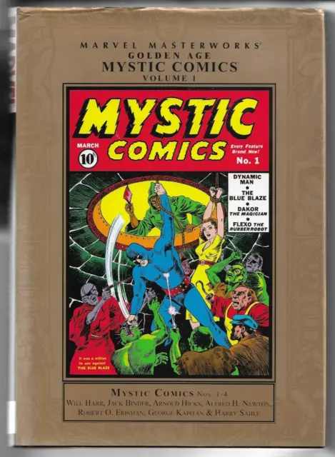 MARVEL MASTERWORKS: Golden Age 'MYSTIC COMICS' V.1 (2011) 1st EDTN USA HARDBACK