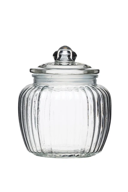 Hausgemachte Mehrzweck Medium Glas Aufbewahrungsglas Gläser 2Pts Speisekammer Küche