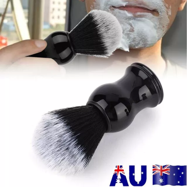 Men Shaving Bear Brush Best Badger Hair Shave Wood Handle Barber Tool Black