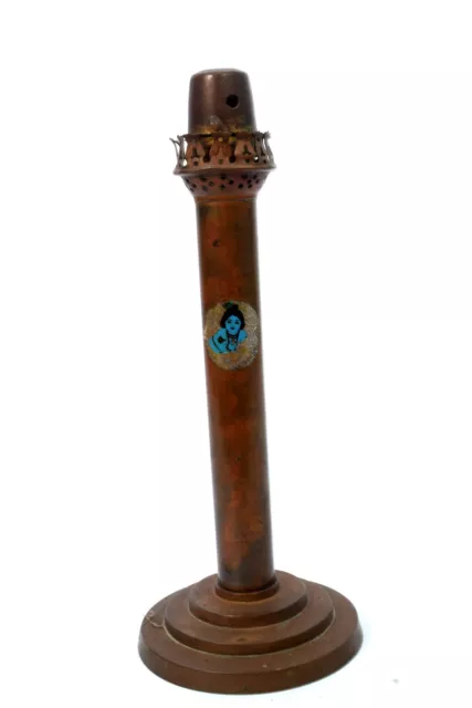 Decorative Antique Collective Beautiful Old Indian Brass Candle Stand. G68-24