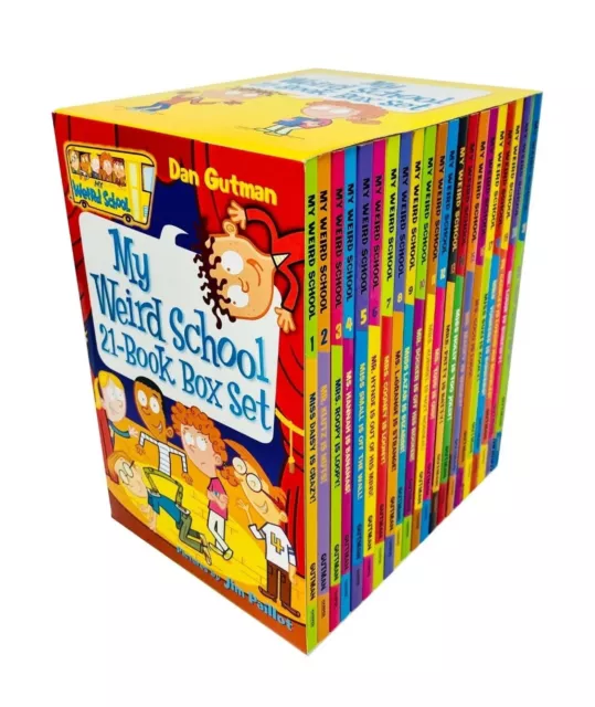 My Weird School 21-Book Box Set Dan Gutman Collection Kids Reading Children Gift