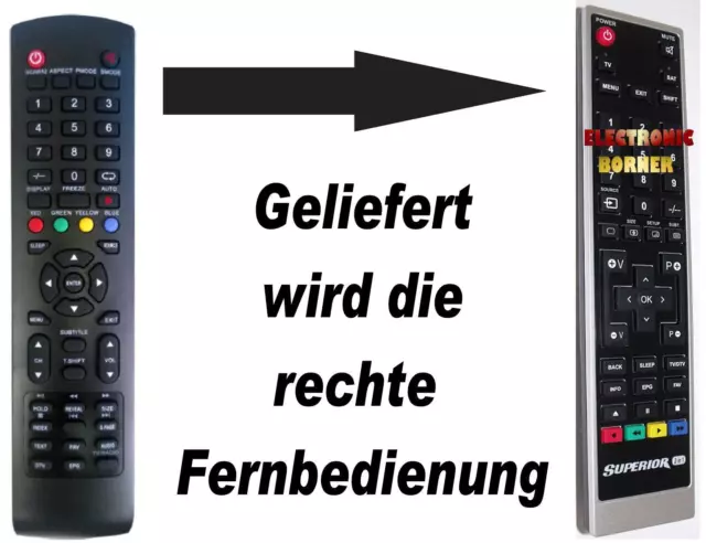 Ersatz Fernbedienung für DYON Enter 20 39 40 PRO Live 22 PRO Sigma 24 32 NEUWARE