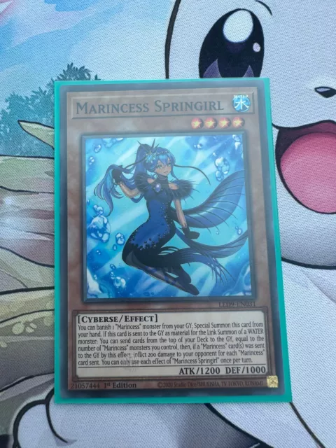 LED9-EN031 Marincess Springirl  Super Rare 1st Edition Mint YuGiOh Card