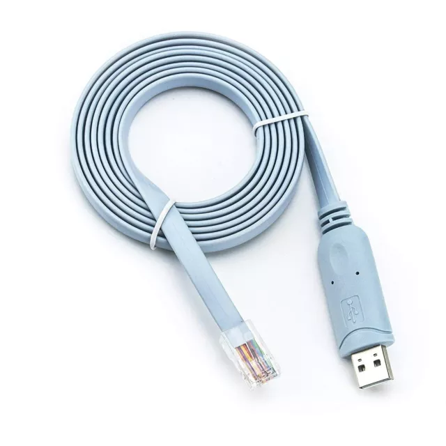 Cable Adaptador de Consola USB a RS232 Serie a RJ45 CAT5 para Routers Cisco