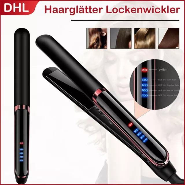 Profi Haarglätter Lockenstab Straightener Keramik Haarglätteisen Lockenwick