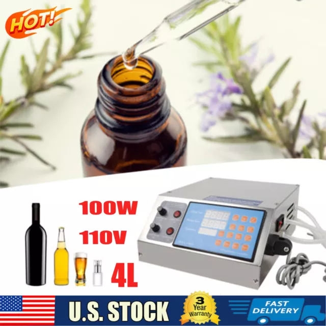 0-60ML Automatic Liquid Filling Machine 110V Filler For Shampoo Oil Beer Water