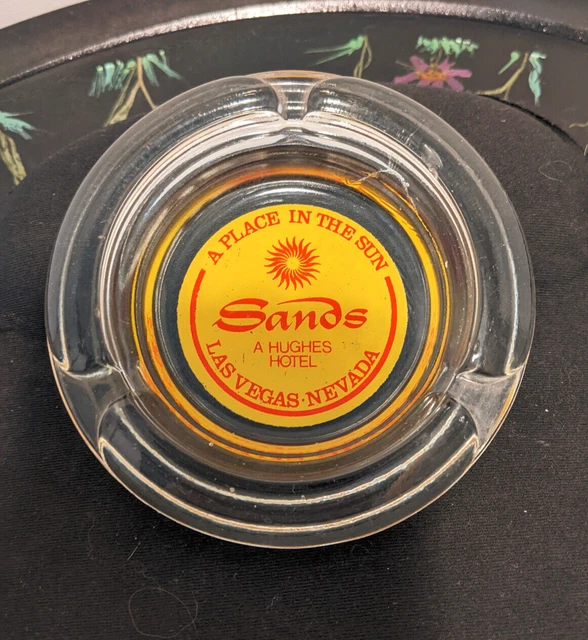 Yellow and Red Sands Hotel  & Casino Las Vegas 1960's Ash Tray Memrobilia