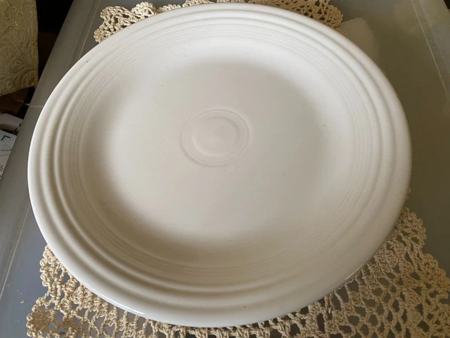 "Juego de 4 platos de cena blancos Homer Laughlin EE. UU. Fiestaware 10"