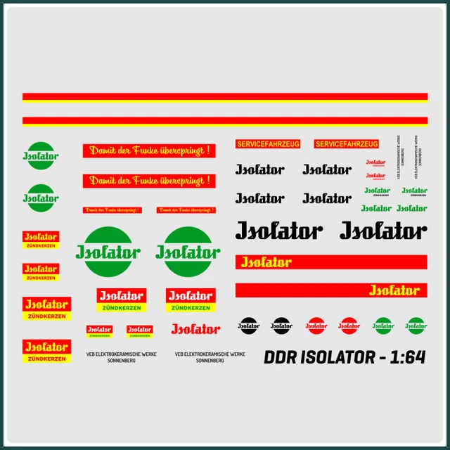 Decal Per Kamaz W50 Barkas Trabant Decalcomanie Waterslide Scala 1:87 - Tematica DDR Per Modelli Kamaz, W50, Trabant Decal Per Auto DDR - Foto 10