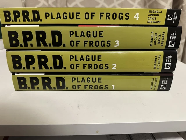 BPRD PLAGUE OF FROGS HARDCOVER SET  1 2 3  + 4 TPB.  Book 1 Signed