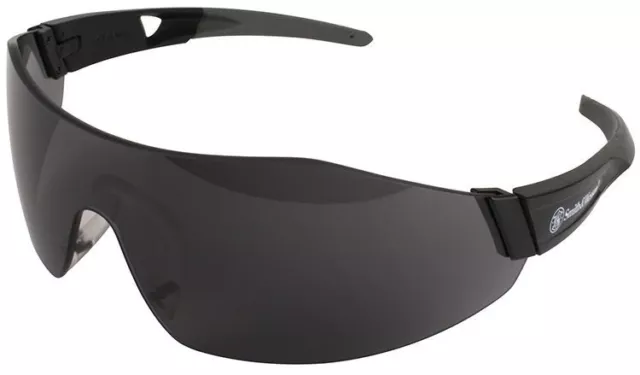 Smith & Wesson 44-Magnum Safety Glasses Black Temples Smoke Anti-Fog Lens