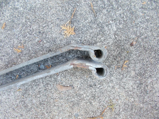 Pair Of Heavy Iron Barn Door Strap Hinges Approx. 39” Long x 2 3/4" Wide  Gate 9