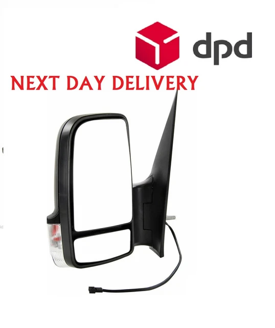 For Mercedes Sprinter 2006-2017 Manual Door Wing Mirror Black Near Side Left