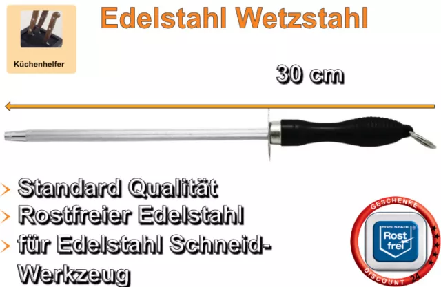 Wetzstahl edelstahl dick oval Schleifstein Messerschärfer Schleifblock Wetzstein 3