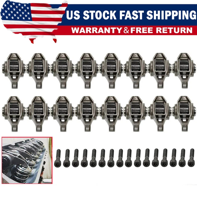 LS1 Rocker Arms with Upgraded Trunion Kit Installed fits 4.8 5.3 5.7 6.0 LS2 LS6