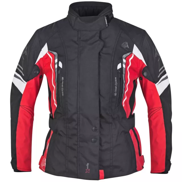 Moto Veste Tex Germot Xantia Pro Femme Couleur: Noir/Rouge/Blanc Taille: 36