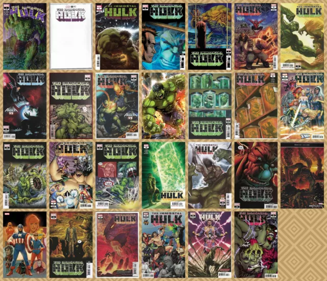 IMMORTAL HULK #1 2 3 4 THRU 26 + 1st PRINT MULTIPLE PRINTINGS CHOICE 2018 NM- NM