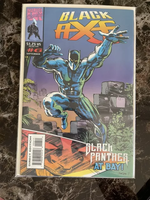 Lot Of 4 Comic Books - Black Axe #6 September 1993 Marvel Comics BLACK PANTHER